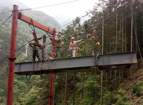 黔南智慧电力设施运输索道 助力亚运配套电网建设